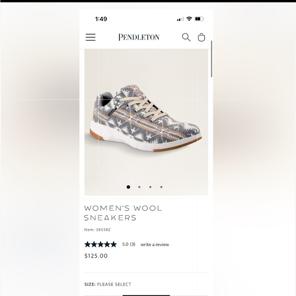 Pendleton wool sneakers woman’s 7 - Picture 5 of 5